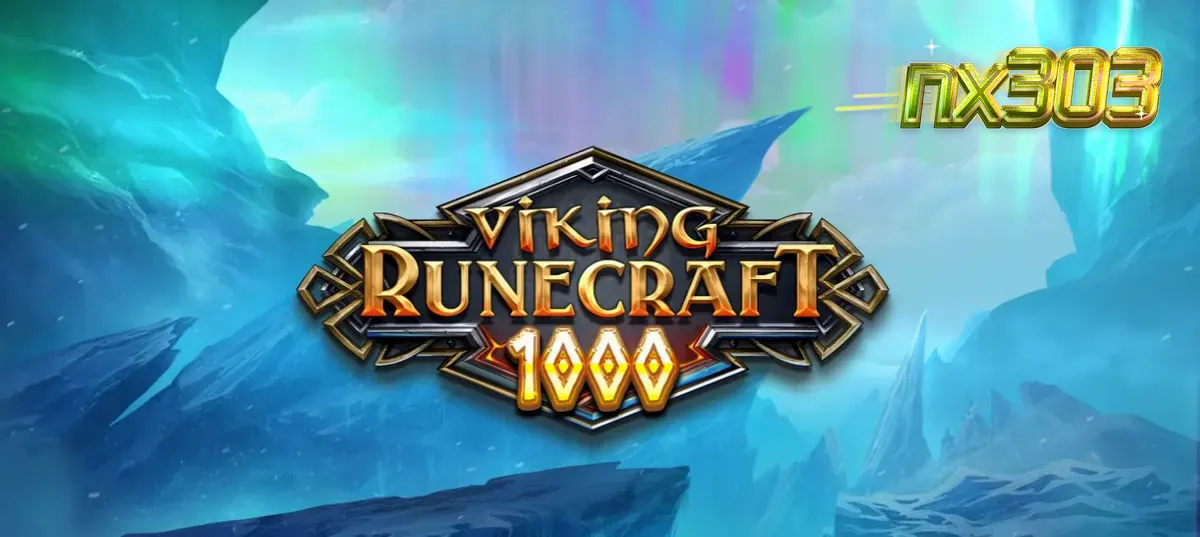 Tampilan visual slot Viking Runecraft 1000 dengan tema dewa Nordik